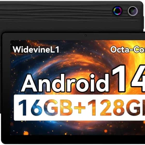 URAO A7 11 Inch Android Tablet 16GB RAM 128GB ROM 1TB Expansion 8-Core Processor Widevine L1 Dual Camera 6800mAh WiFi6 BT5.3