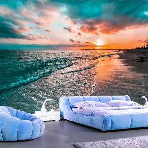 Sunset Beach Tapestry - The perfect home decor that adds warmth and relaxation to your living space with vibrant sunset colors
